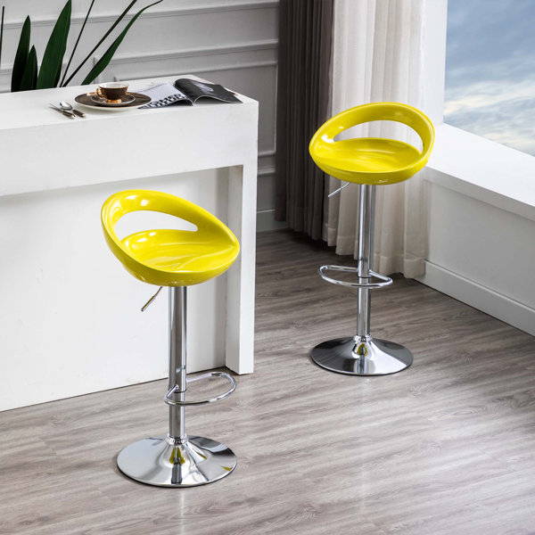 Ivy Bronx Heider Swivel Adjustable Height Stool & Reviews Wayfair